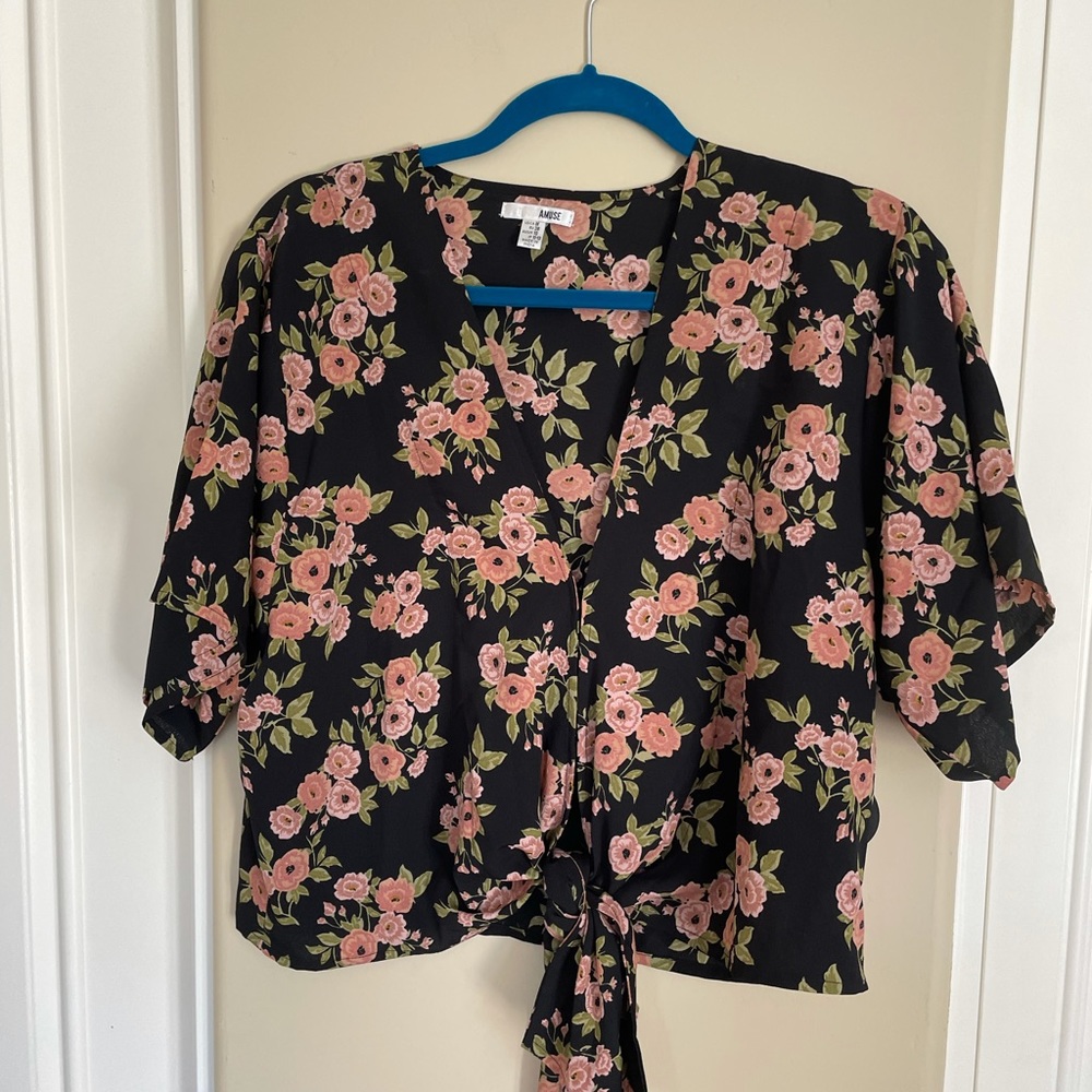 Amuse society tie top size medium